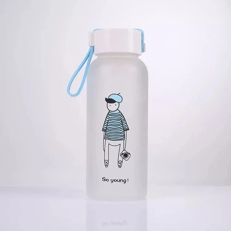 Anime Glass Cup Bottle