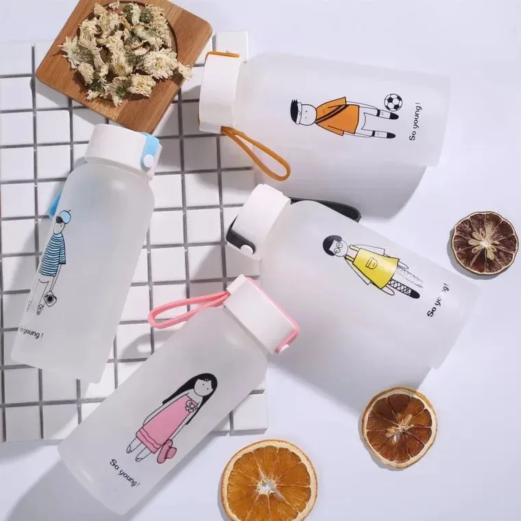 Anime Glass Cup Bottle