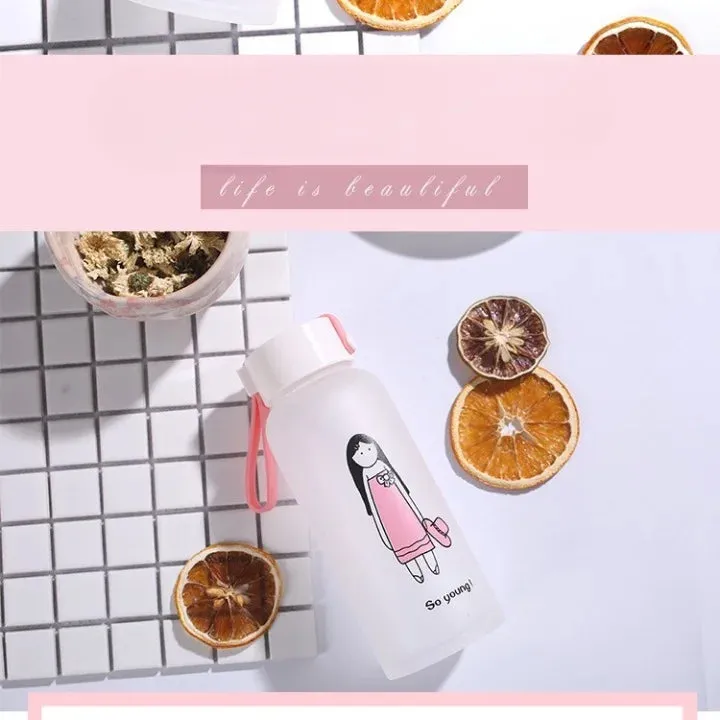 Anime Glass Cup Bottle
