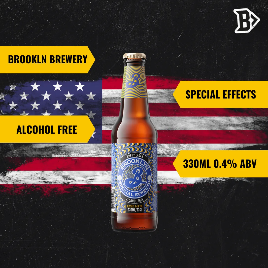Brooklyn Brewery Special Effects Alcohol Free Lager 330ml - 0.4% ABV (12 Pack)
