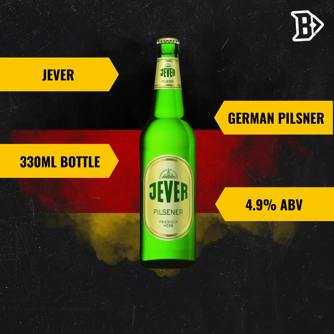 Jever Pilsener German Pils 500ml Bottles - 4.9% ABV (12 Pack)