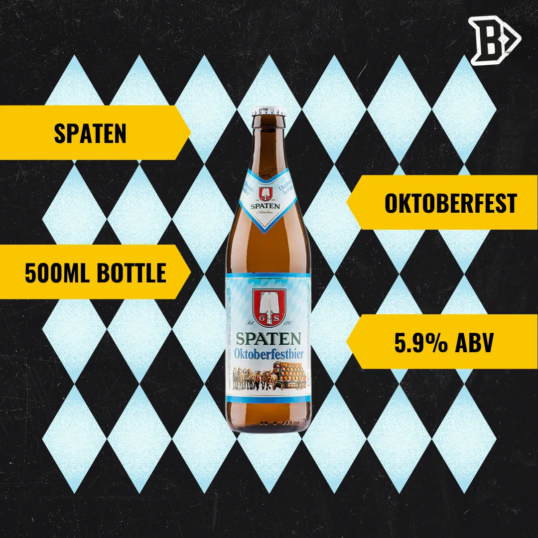 Spaten Oktoberfest Beer 500ml Bottles - 5.9% ABV (12 Pack)